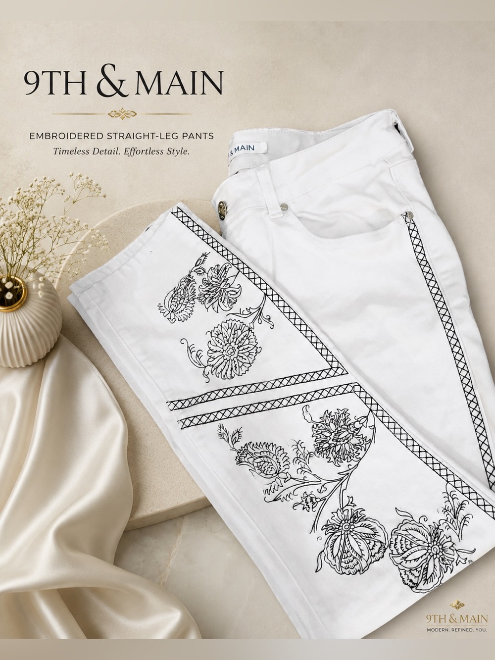 9th & MAIN  | Embroidered Women’s Denim Jeans